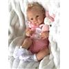 TKYFOYS Bambola Reborn Realistica18 Pollici 48CM Corpo Morbido in Tessuto Realistica Neonata Reborn-Baby Doll Reincarnate Babies Reale Aprire Gli Occhi Bambino