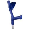 Queralto Evolution Fun, stampella ortopedica da camminare, regolabile in altezza, manici ergonomici, alluminio, blu, 1 pezzo