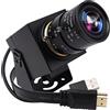SVPRO Webcam 4K - Doppia interfaccia HDMI/USB, zoom manuale, obiettivo CS da 2,8-12 mm per close-up, fotocamera industriale CMOS IMX415 per visione artificiale