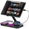 Jubor 4 in 1 Stazione di Ricarica per iPhone, Supporto da Tavolo per Tablet con Caricatore Wireless, Ricarica Wireless per iPhone 16/15/14/13/12, iWatch, Auriculares