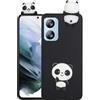 SEHEYA Cover per Blackview A52 Silicone Case 3D Cartoon Carino Panda Custodia Antiurto Nero Morbido TPU Paraurti Protezione Caso Cellulari Ragazze Ragazzo