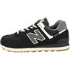 NEW BALANCE 574, Sneaker Uomo, Nero, 39.5 EU