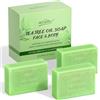 POP MODERN.C Sapone All'Albero del tè, Sapone da Bagno Naturale per Funghi Della Pelle, con Menta Piperita e Olio di Cocco, Rimuove il Sudore e Gli Odori, per Prurito, Acne, Piede D'Atleta, Follicolite, 3x100g