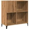 vidaXL Mobile Porta Dischi Artigianale 84,5x38x89 cm Legno Multistrato, Mobile per Giradischi, Porta Dischi, mobiletto Porta vinili