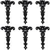 INCREWAY 6 cerniere decorative classiche a T, robuste cerniere a T in lega di zinco da 8,1 cm per porte antiche con viti (nero)