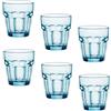 Bormioli Rocco Rock Bar Lounge Ice vetro del whisky 270ml, blu, indurito, 6 vetro