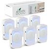 Dayear Purificatore d'aria, Dayear Mini Air Purifier Plug In Negative Ion Air Purifier for Home/Bedroom,3 modalità di illuminazione a LED,Purify Smell, adatto per servizi igienici, Living Room/Pet Room/6 pz