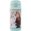 Thermos Kids FUNTAINER STRAW BOTTLE DISNEY 0,35 l, Frozen II, bottiglia termica per bambini in acciaio inox con cannuccia, 12 h freddo, lavabile in lavastoviglie, ermetica senza anidride carbonica,