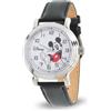 Disney Mickey Mouse - Orologio analogico al quarzo, per adulti, vintage, movimento al quarzo, colore: nero, Nero, Movimento al quarzo