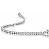 DIVOUR DIAMONDS Divour - Bracciale tennis da donna con diamanti rotondi 100% naturali da 1,75 carati, collezione Ultra-Premium in oro bianco 9 K, colore F, purezza SI, regalo per donne, 7 inches, Oro bianco