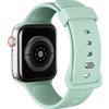 AOTUAO Cinturino Compatibile con Apple Watch Cinturino 41mm 40mm 38mm, Sportivo Silicone Cinturini di Ricambio per iWatch 9 8 7 6 5 4 3 2 1 SE, Cloud Grey
