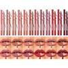 Beauty Glazed Set di 12 eyeliner per labbra in velluto opaco formula pigmentata impermeabile, kit per trucco cremoso a lunga durata per una definizione precisa e un colore a copertura totale