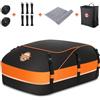 Sailnovo Box Tetto Auto Box Portapacchi per Auto Borsa da Trasporto Impermeabile Per Auto Con O Senza Portapacchi - incluso tappetino protettivo 6 ganci di sicurezza 8 cinghie e custodia