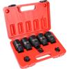 MIGUBIGU 8 Pezzi 1/2'' Set di Bussole a Impatto, 30 32 34 35 36 mm, Prese Metriche Esagonale, Bussola Poligonali a 12 Punto, Set di Dadi Multidenti in Acciaio Cromo Vanadio