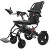 Altsuceser Sedia a rotelle elettrica ultra leggera in alluminio per adulti, sedia elettrica pieghevole portatile con motori da 500 W e sedile confortevole, sedia da viaggio in fibra di carbonio, per adulti e