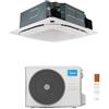 Midea Climatizzatore Monosplit a Cassetta 4 Vie 12000 Btu MCA4U-12HRFNX(GA) + MOX230-12HFN8Q(GA) Inverter R32 WiFi Opt. A++ ,