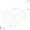 Jwthee Ragnatela, Ragnatela Bianca Grande Ragnatela di Halloween Decorazioni Bianche Rotonde a Rete Spiderman Decorazioni Rotonde Elastiche a Cintura per Esterni al Coperto
