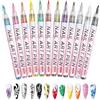 KUKUPOW Penne per Nail art, 12 pezzi di penne per Nail art 3D, Penne Artistiche per Dipingere le Unghie, Adatto per nail art, Decorazione, Strumenti per Unghie, Halloween, Regali di Natale