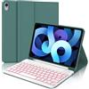 WINCHKING Tastiera per iPad Air 5 Generazione, Custodia con Tastiera per iPad Pro 11, Cover Tastiera Bluetooth Magnetica Retroilluminata Italiano per iPad Air 4/5, iPad Pro 11 4/3/2/1 Gen, Verde Scuro