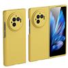 GIOPUEY Cover Compatibile con Vivo X Fold 3 PRO, Materiale PC Rigido Custodia, Comodo e Liscio al Tatto Case，Antiurto, Anti-Impronta - Yellow