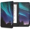 kwmobile Custodia eReader Compatibile con Tolino Page 2 Cover - eBook Reader Flip Case - turchese/blu/nero - Aurora boreale