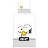 Herding Set di Biancheria da Letto, Snoopy Peanuts, Federa 80 x 80 cm con Design Reversibile, Copripiumino 135 x 200 cm con Cerniera, 100% Cotone/Renforcé