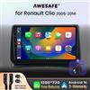 AWESAFE Autoradio Autoradio per Renault Clio 3 2005-2014 Schermo Carplay Wireless Android Auto Stereo GPS Navi FM RDS Multimedia - WIFI 2GB-32GB B