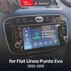 Junsun Android Radio Autoradio Per Fiat Linea Punto Evo 2012 2013-2015 Auto Sistemi Intelligenti per Apple Carplay Multimediale GPS - V1 (1GB 16GB)