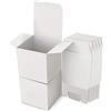 ACTIUSIS 15 scatole di cartone, scatole di carta kraft, scatole di cartone con coperchio, scatola regalo quadrata per regali, compleanni, feste, matrimoni (8 x 8 x 8 cm, bianco)