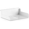 InLine Slatwall 23182A - Mensola piccola, colore: Bianco
