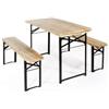 Greenwood Set Birreria Giardino Tavolo 70X220Cm con 2 panche