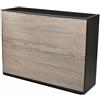 BELLI E FORTI - Scarpiera Effetto legno grigio Linea Wood - h39x51x17 cm