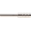 CARILLO HOME - Bastone tenda acciaio lucido terminale Tubo Rigato Linea Oro - Estensibile da 110 a 200 cm