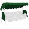 Angerer Tetto del Dondolo 200 x 120 cm qualità polietilene con 2 Parte Laterale Verde
