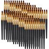 Holzsammlung 100 Pz Pennello per Labbra Usa e Getta, Monouso Pennello per Rossetto, Ciglia Pennello, Applicatore Bacchette per Correttore per Lip Gloss Tinta Labbra Balsamo Trucco Pennello, Trucco Attrezzi Kit