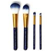 Legami - Set di 4 Pennelli per il Trucco, Oh My Glow! Tema Stars, Include Powder-Foundation-Eyeshadow-Eyeliner Brush, 100% Vegan, Formato da Viaggio