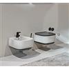 Ceramica Flaminia Wc Flag Bicolore - Colore: Argilla Carbone - Sedile Wc Colore: Senza Sedile
