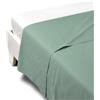 Caleffi 1003505 Percalle Superiore Lenzuolo per Matrimoniale Letto, Giada
