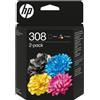 HP Originale Cartuccia HP 308 (6L6S6UE) nero -tricromia - B03321