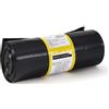Perfetto Sacchi immondizia Perfetto Hercules neri 150 litri - 65 micron - 90x120 cm - 10 sacchi