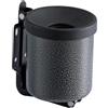 Medial International Posacenere murale Nido - metallo verniciato - diametro 13,5 cm - altezza 11 cm - 0,5 L - silver punteggiato - Medial International - D06276