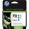 HP Originale Cartuccia HP 712 (3ED77A) ciano - B00391
