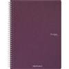 Fabriano Quaderno a righe A4 Fabriano Ecoqua Original viola spiralato - rigatura 1R (4° elem+) - 70 fogli (conf. 5)