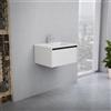 Inda Mobile bagno 60 cm Bianco opaco con 1 cassetto e lavabo in ceramica - Smeraldo