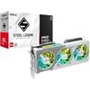 Asrock RX9060 XT Steel Legend 16GB OC, PCIe5, 16GB DDR6, HDMI, 2 DP, 3320MHz Clock, RGB Lighting, Overclocked, White