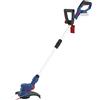 Güde 58599 - Tagliaerba a batteria RT 18-0 (include 20 lame di ricambio, testa girevole a 180°, staffa di protezione per piante Blu
