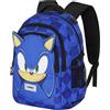 Sonic The Hedgehog - SEGA Sega-Sonic Sight-Zaino Running PLUS, Blu, 34 x 46 cm, Capacità 32 L