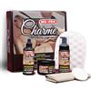 Ma-Fra, Charme, Kit per la Pulizia di Sedili e Cruscotti dell'Auto, Deterge, Nutre e Rende Elastica la Pelle, Adatto Anche per Uso Domestico e Tessuti in Ecopelle