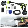 talifoca Idropulitrice a Batteria Portatile 980PSI,Pistola Idropulitrice Senza Fili con Ugello 6-in-1 Regolabile,Mini Idropulitrice Professionale 18000mAh per Auto, Condizionatori e Casa