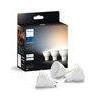 Philips Hue Set da 3 lampadine LED, GU10 faretto, trasparente, 4.2W= 400 LM (equiv 4.2 W), 50° dimmerabile, PHILIPS HUE